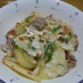 まぶたん's cooksnap of when they made 簡単☆シャキシャキじゃがいもの梅炒め.