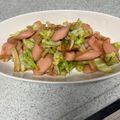 アミママandミキ's cooksnap of when they made 魚肉ソーセージで簡単節約おかず☆.
