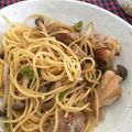 s0220023's cooksnap of when they made 鶏とネギの和風味噌パスタ♪.