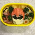 猫野ユミ's cooksnap of when they made 幼稚園キャラ弁☆ジュウオウイーグル.