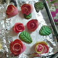 熱燗の冷酒's cooksnap of when they made 型不要！　ローズ型クッキー成型.