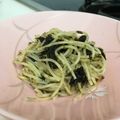 ＃Yuzu＃'s cooksnap of when they made 付け合わせに♡ガーリック海苔スパゲッティ.