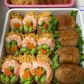 うり＊'s cooksnap of when they made 運動会に♪肉まきおにぎり&カラフルいなり.