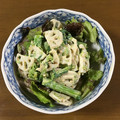 早起きまま's cooksnap of when they made ☆菜花と蓮根のごまマヨ和え☆.