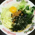 弁当ととっち's cooksnap of when they made ｲﾝｽﾀﾝﾄﾗｰﾒﾝﾍﾙｼｰ納豆油そば.