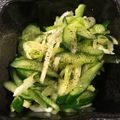 Blue1965's cooksnap of when they made セロリときゅうりのサッパリ和え☆.