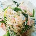 にんにく星人's cooksnap of when they made もやしとほうれん草のガーリックベーコン炒.