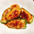 ⋆えりんこ⋆'s cooksnap of when they made 鶏ミンチで♪ヘルシーなピーマンの肉詰め.