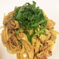 チーズっここ's cooksnap of when they made 再現★豚肉とエリンギのゴマパスタ.