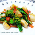 keiO3's cooksnap of when they made ほたてと春野菜のバターしょうゆソテー.