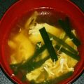 ○ちょび○'s cooksnap of when they made ニラと豆腐のふわふわスープ.