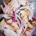 ぬぴろぉ〜's cooksnap of when they made 茹で豚とオニオンスライスのもずく和え.