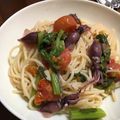イヌチン's cooksnap of when they made ホタルイカと菜の花の春パスタ.