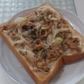 さーパパ's cooksnap of when they made ボリューム満点★味噌さば缶トースト.
