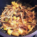 napsan's cooksnap of when they made たくあんとごぼうのごま油炒め.