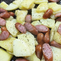 ３匹の大ぶたママ's cooksnap of when they made ジャガマヨ炒め.