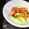 ♥AZU♥'s cooksnap of when they made 簡単☆トマトときゅうりの中華和え.