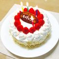 Chikatan☆'s cooksnap of when they made 我が家のクリスマスケーキ.