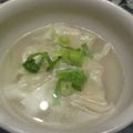 ジョングレ's cooksnap of when they made 豆苗ワンタンスープ.