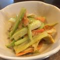 あやかときょうこ's cooksnap of when they made ごぼうとセロリの胡麻ドレマヨサラダ.