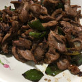 くろさとる's cooksnap of when they made □簡単□砂肝とピーマンのガリバタ炒め.