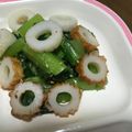 huto☆'s cooksnap of when they made ☆小松菜とちくわのほんのりピリ辛和え☆.