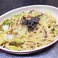 べーなー。's cooksnap of when they made 簡単！白菜とツナと塩昆布のクリームパスタ.