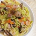 むくねこ。's cooksnap of when they made 具沢山のほっこりスープパスタ.