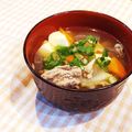 とこきち's cooksnap of when they made 根菜づくしの生姜入り豚汁.