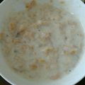 りぃ1229's cooksnap of when they made ☆離乳朝ごはん☆バナナヨーグルシリアル.