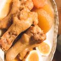 hitoyou's cooksnap of when they made 焼肉のタレで♪手羽元と大根のこってり煮.