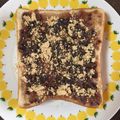 ぱぱぷぅ's cooksnap of when they made あんこOnきなこトースト♪.