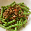 tottokoc's cooksnap of when they made さやいんげんと挽肉の豆鼓炒め.