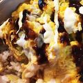 どこでもいっしょ's cooksnap of when they made 簡単ランチ★ずぼらな豚平焼き 丼ver.