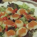 ａｍi's cooksnap of when they made ホタテとイクラのカルパッチョ.