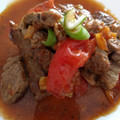クック53IIXY☆'s cooksnap of when they made 簡単中華☆牛サーロインとトマト黒酢炒め.