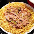 ねむねむ♪'s cooksnap of when they made めちゃウマ☆ねぎ塩豚焼きそば.