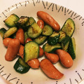 さなぺい14's cooksnap of when they made きゅうりとウインナーの簡単炒め＊*.