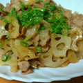 counakky's cooksnap of when they made 簡単☆豚バラ切り落とし肉と蓮根の甘辛炒め.