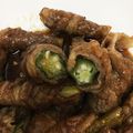 はる314's cooksnap of when they made ☆オクラの牛肉巻き巻き☆.