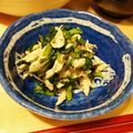 南おけいはん's cooksnap of when they made 菊菜(春菊)とささみの胡麻和え.