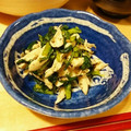 南おけいはん's cooksnap of when they made 菊菜(春菊)とささみの胡麻和え.