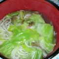 marinesno5's cooksnap of when they made キャベツたっぷり♪あったかコク旨塩うどん.