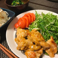 arisukepon's cooksnap of when they made 鶏肉とエリンギのマヨオイスター炒め.