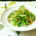 ♪珠香♪'s cooksnap of when they made ＊水菜と白髪葱の和風サラダ.