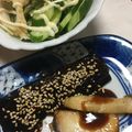 小梅ちゃんmama's cooksnap of when they made 茄子の田楽.