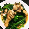 絹ごしスプーン's cooksnap of when they made ほうれん草と手羽元ガーリック塩バター炒め.