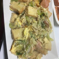 takakiyuki's cooksnap of when they made めんつゆで簡単★白菜と厚揚げの卵野菜炒め.