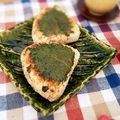 あやぽむCafé♡♡'s cooksnap of when they made ダブル大葉で絶品♡醤油焼きおにぎり.