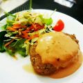 4double5's cooksnap of when they made ふわふわジューシー豆腐入りハンバーグ.
